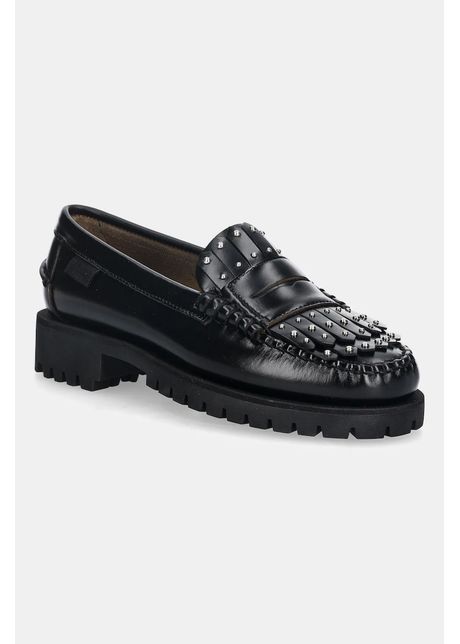 Weekend Max Mara mocasini de piele Weekendanlug culoarea negru, cu platformă, 2525526015600
