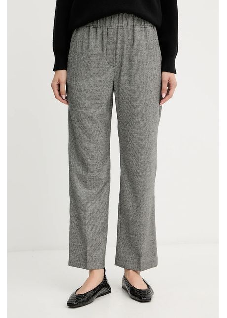Weekend Max Mara pantaloni din lână HATELEY culoarea negru, drept, high waist, 2525136022600