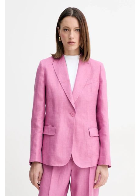Weekend max mara sacou de in culoarea roz un singur rand de nasturi uni 2515041012600