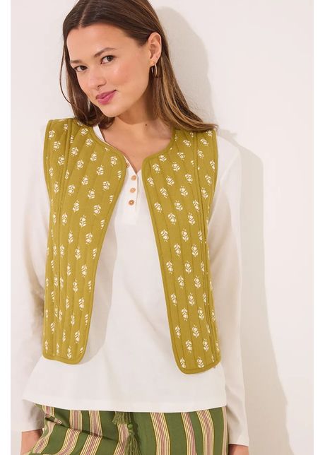 Women secret vest cu dou fe e din bumbac femei culoarea verde de tranzitie 3149937