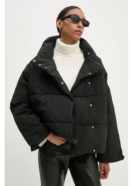Won hundred geaca femei culoarea negru de iarna oversize 3156 13041