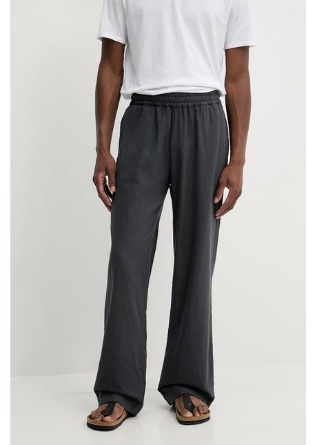 Won hundred pantaloni de bumbac culoarea gri cu fason cargo 3562 14234