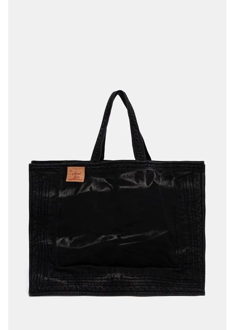 Y project geant din denim maxi wire cabas bag culoarea negru 620ba005