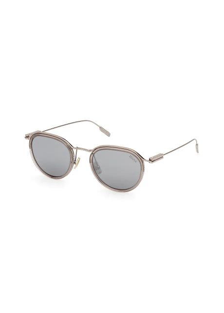 Zegna ochelari de soare b rba i culoarea bej ez0246 5157a