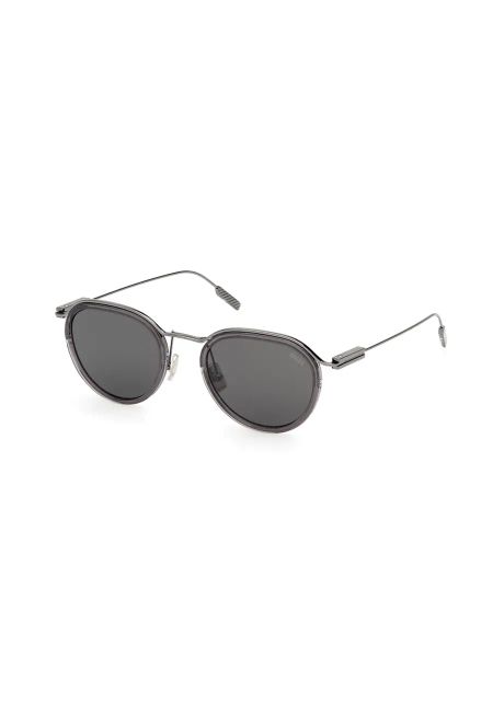 Zegna ochelari de soare b rba i culoarea gri ez0246 5120a